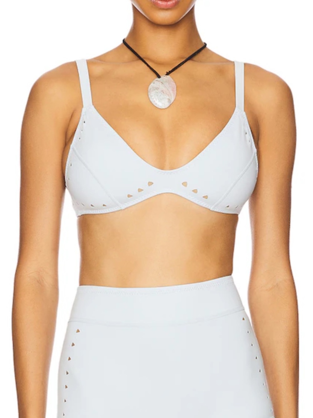 Gigi C Georgia Bikini Top in Mist
